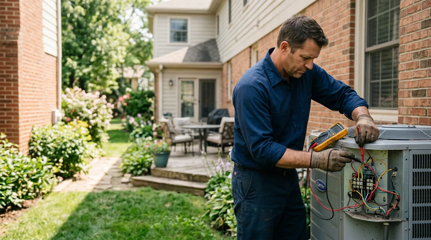 HVAC technician working near Lagrangeville, NY